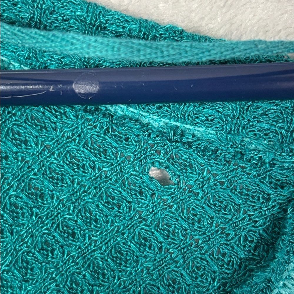 Free People Teal V-Neck Long Sleeve Tunic - Picture 12 of 12